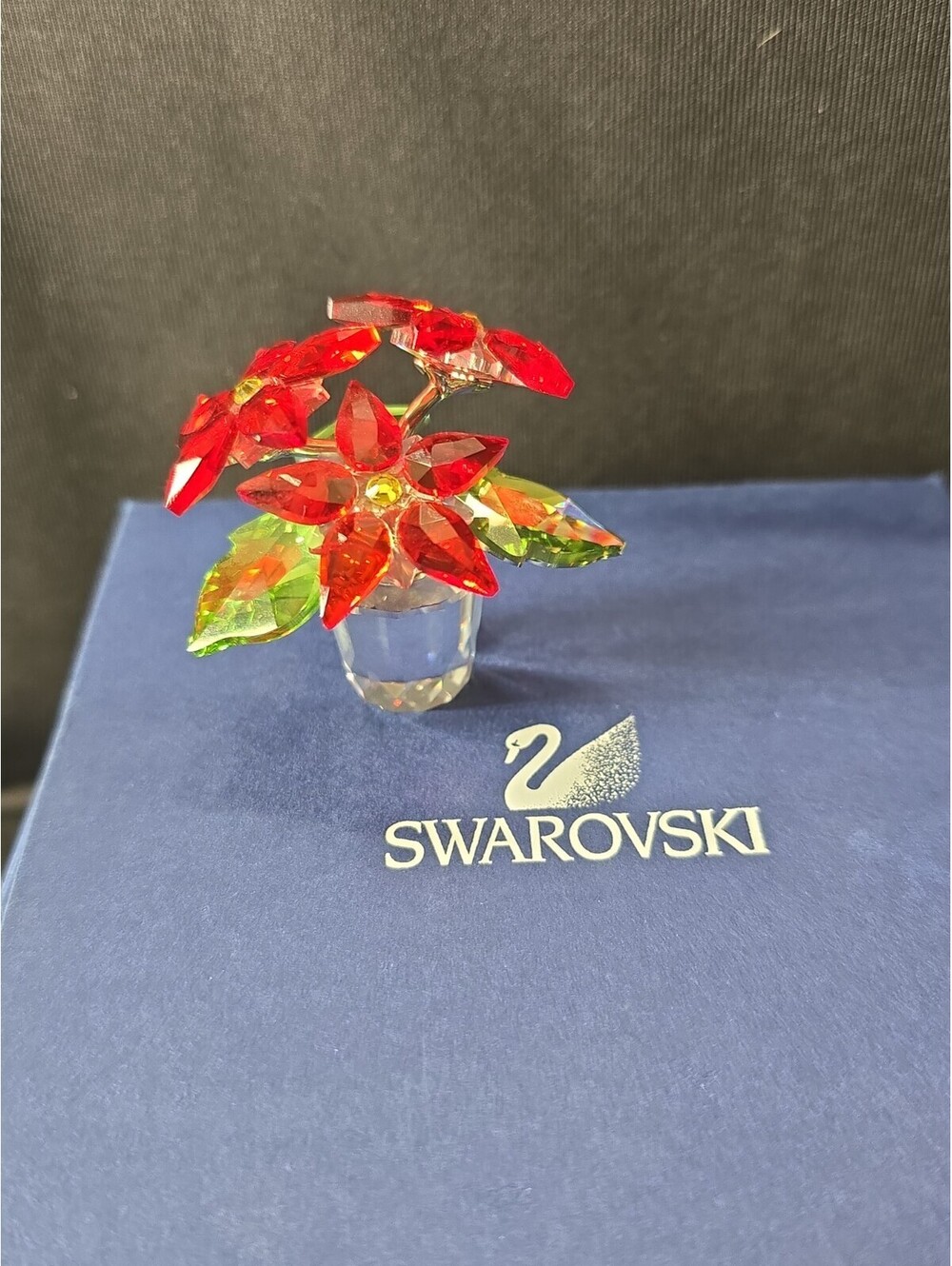 SWAROVSKI Crystal Figurine  Poinsettia 5291023 New With Box Made In Austria